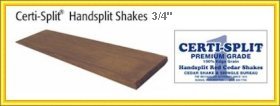 Certi-Split® Hand-Split Shakes · vastagabb kivitel