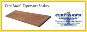 Certi-Sawn® Tapersawn Shakes